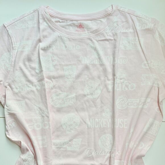 NWT Minnie Mickie Mouse Tee Dress Disney Parks Vacation Spring Break Baby Pink L - Picture 3 of 12